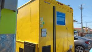 TheFoodTruckGroup_Small Yellow Food Truck_Back Door