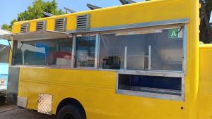 TheFoodTruckGroup_Small Yellow Food Truck_Service Side Window Open